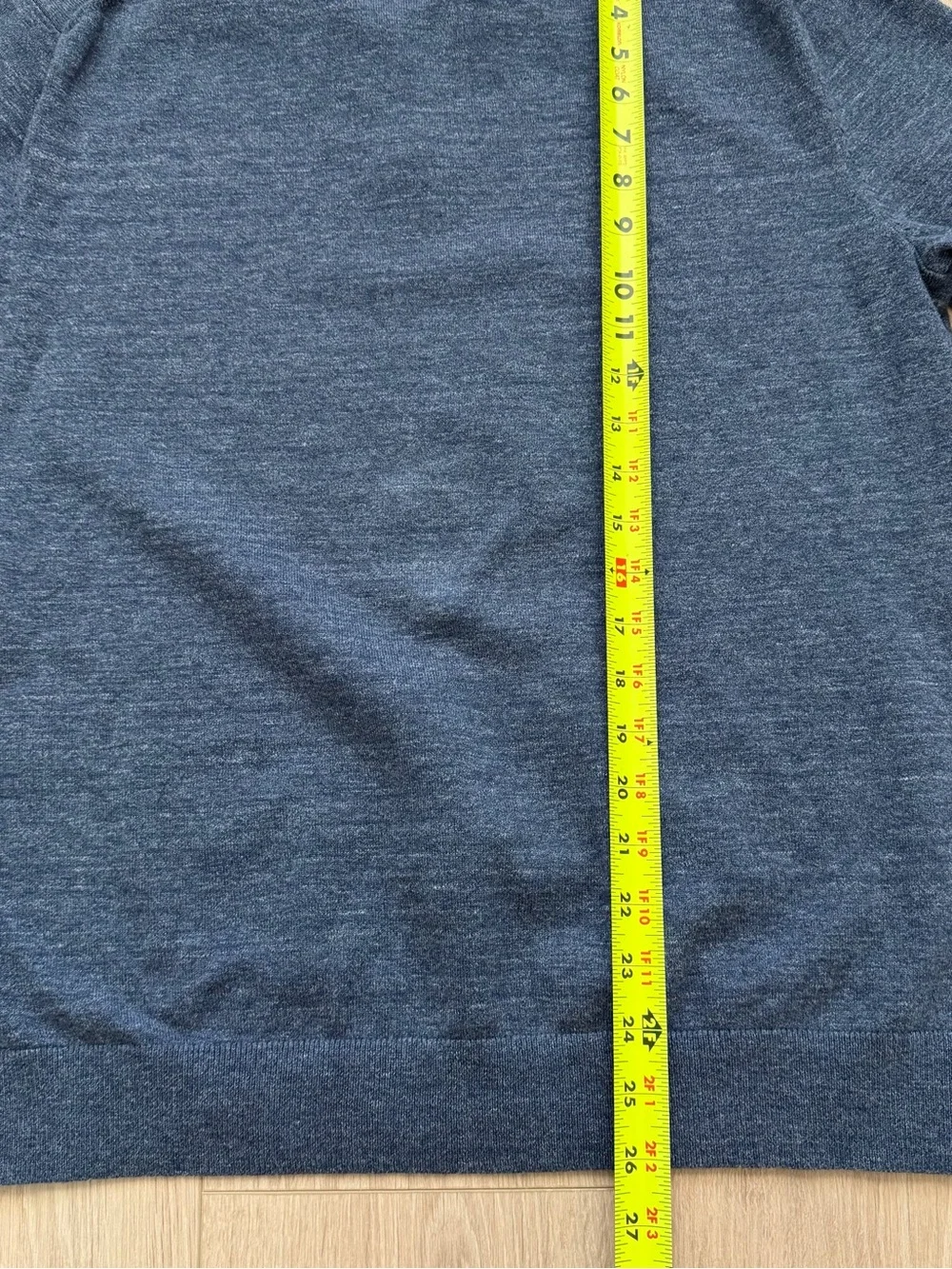 Banana Republic Men’s Navy Blue Knit Short Sleeve Polo Shirt Size Large
